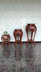 SET MEJA CUMI JATI ISI 3 MEJA TINGGI 876550 cm GRATIS ONGKIR JAWA DAN JABODETABEK