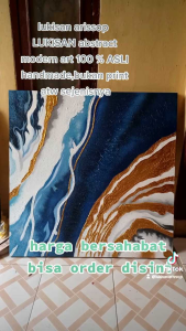 Lukisan Abstrak Minimalis Modern & Tekstur Lukisan Minimalis Blueocean Part