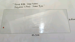 Tutup Rak Sayur Tempered Glass Kulkas Polytron 1 Pintu – Cocok untuk Semua Tipe