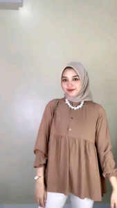 ATASAN KEMEJA BLOUSE RANIA BLOUSE CRINKLE PREMIUM