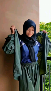 GRACENSE JAS HUJAN PRIA WANITA PREMIUM PVC 025 TEBAL ELASTIS KUAT ANTI SOBEK TAHAN AIR ANTI REMBES ANTI BOCOR WARNA BIRU MERAH CREAM HITAM HIJAU ARMY