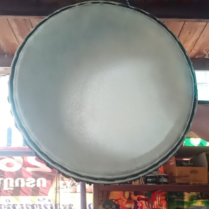 กลองรำมะนา ขึ้นเชือก หน้า 10 นิ้ว สูง 4 นิ้ว