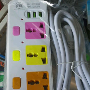 Ổ cắm điện CYX dây dồng 5 mét dây đồng 3 mét