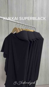 ฮิญาบสวมสำเร็จ ผ้าซุปเปอร์แบล็ค