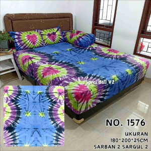 RANDOM sprei Bali tye die dan smok ukuran 160.180.200
