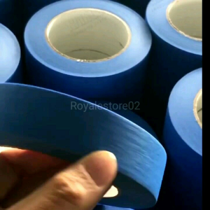 Lakban Kertas Masking Tape Stiker Cutting Warna Biru Untuk Cat 24Mm X 50Meter