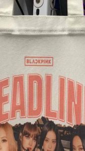 QLTY.| BLACKPINK DEADLINE WORLD TO UR INSPIRED TOTE BAG