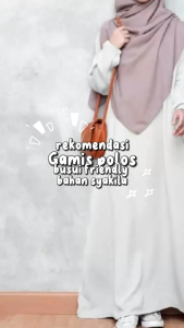 Gamis polos busui friendly/dress cringkel airflow/baju kurung dewasa terbaru kekinian