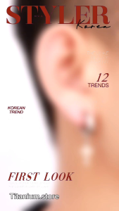 COD ANTING JEPIT SALIB TITANIUM TERBARU sepasang PRIA DAN WANITA KOREA STEEL ANTI KARAT