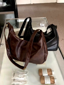 Tas Selempang Kulit Wanita Tas Bahu Cewek Retro Tote Shoulder Bag GC 8745