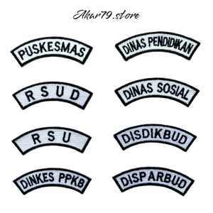Atribut ASN/PNS: Patch Bordir Lokasi, Badge Lokasi & Emblem