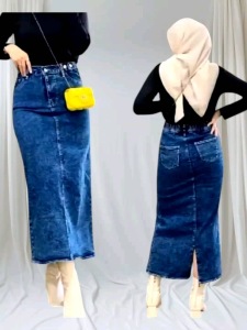 Highwaist Rok Jeans Rok Jeans Street Theana