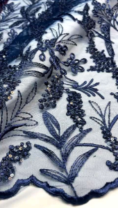 Kain Tille mawar spainggel ( harga setengah meter 05m )