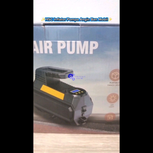 HSC Inflator Pompa Angin Ban Mobil Portable Tire Pump 150 PSI - 8001 - Black