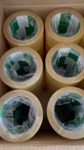 ยกลัง (72ม้วน) 100หลา เทปใส เทปกาว ใส หนา 45ไมครอน หน้า2นิ้ว FIGHTER TAPE กาวแน่นมาก ไม่หลุดง่าย