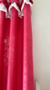 Gorden Rumbai Poni Jendela dan Pintu Smokring Ring 12 Ukuran 135x220 Polos Embos