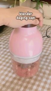 BLENDER KAPSUL Blender Bumbu Chopper Elektrik 1.2 Liter 4 Mata Pisau Packing Bubble Wrap AXLO 977