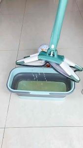 Pel Lantai Otomatis Microfiber Pembersih Lantai Rotasi Pel X Mop GSF 813