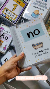 ⭐44 Sight Words with Sentences Laminated Flashcards for Kids for PreK Kindergarten Grade 1 ESL tools