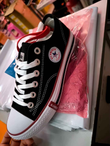 All America Classic Low-Cut Canvas Sneakers with Converse All Star Logo Durable Mens Casual Shoes