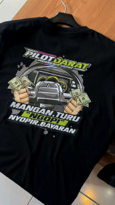 Kaos Pilot Darat V1(Mangan Turu NgopiBayaran) /kaos kata kata /kaos pria wanita/kaos distro