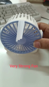 F827 Mini Brushless Handheld Foldable Desktop Fan for Office and Car Use USB-Powered Quiet Office Desk