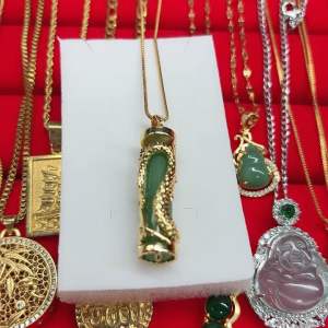 Jade Pendant with Chain