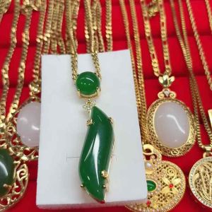Jade Pendant with Chain