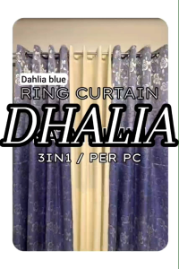 3in1 set and per pc 10feet(120 inches standard)ring curtain dhalia satin katminmin