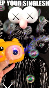 [Ready Stock -local] Baby/Toddler Automated Bubble Marking Machine with strap & liquid