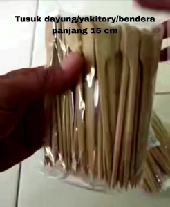 Tusuk yakitory 15cm 100pcs/tusuk dayung/bendera