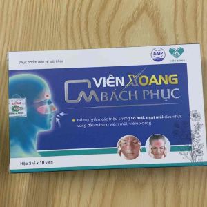 VIÊN XOANG BÁCH PHỤC hộp 30v - Giảm sổ mũi ngạt mũi đau nhức vùng đầu trán do viêm mũi viêm xoang