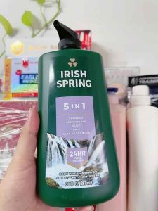 Sữa Tắm Irish Spring 5 in 1 ( Shampoo + Conditioner + Body + Face + 24hr Deodorizer) 887ml Của Mỹ