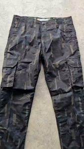 กางเกงใส่ทํางานผู้ชายแท้/ทรงขากระบอก เนื้อผ้าก้างปลาแท้ เนื้อผ้าหนา กางเกงยุทธวิธี