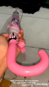 Payung Anak Hello Kitty/Payung Tongkat otomatis