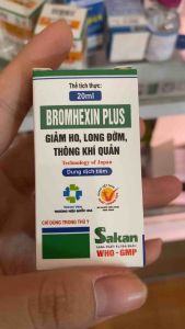BROMHEXIN PLUS sakan (100ml) giảm ho long đờm thông khí quản cho vật nuôi