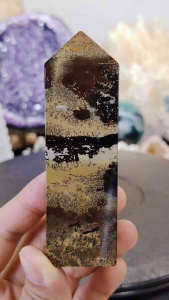 Natural Precious Landscape Picture Jasper Crystal Point Ornament LPJ10 #CrystalPoint