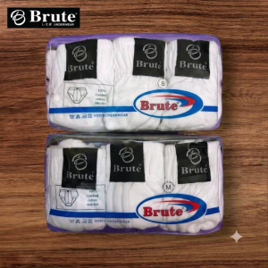 Brute 3 in 1 pack (901) White Bikini Brief for Men