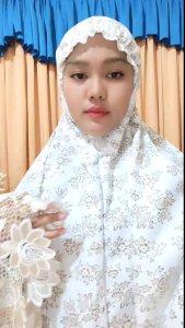 Mukena dewasa katun poil ukuran Jumbo