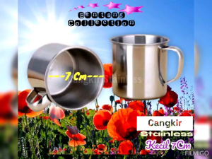 Cangkir Stainless Cangkir Kopi Stainless. Isi 6 Pcs