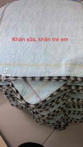 Set 10 Khăn Sữa Thêu Gấu Khăn Mặt Dành Cho Trẻ Chất Liệu Cotton Organic thích hợp với màn da nhạy cảm của bé