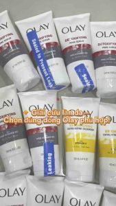 Sữa rửa mặt Olay 150ml – Làm sạch sâu dưỡng ẩm 6 lựa chọn phù hợp da