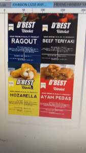 CETAK STIKER MAKANAN LABEL SENDIRI LABEL STICKER CROMO KHROMO / LABEL BULAT LABEL NAMA LABEL MAKANAN TOPLES KUE CUP LOGO OLSHOP JUALAN SENDIRI