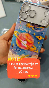 Ốp Lưng Họa Tiết Hoa Halogram Vũ Trụ Lấp Lánh Có bảo Vệ Cam Cho IPhone 11/12/13/14/15/16/17/18 PLus Pro Promax