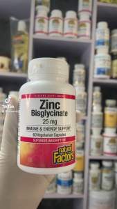 [Mỹ] Viên Zinc Bisglycinate 25mg Natural Factors