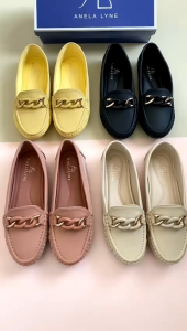 SEPATU SANDAL WANITA IMPORT TERBARU MURAH / ANELA LYNE FALISHA FLAT SHOES ANEA014-2
