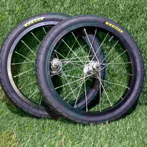 Roda sepeda BMX 16 in 16 x 1.75 KENDA sepasang  set lengkap siap pakai untuk semua sepeda 16in