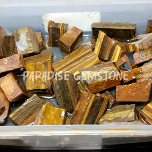 BATU ASLI Bahan Lempengan Akik Tiger Eye kualitas super