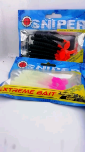 เหยื่อปลอมตกปลา ​อุปกรณ์​ตกปลา​ หนอน​ยาง SNIPER