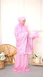 Mukena Telekung Rukuh Couple Ibu dan Anak Bahan Lembut & Lentur